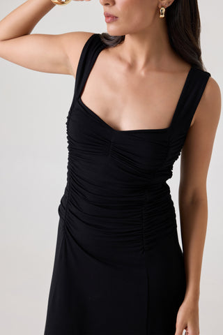 Alexandria Dress - Black, XS | Midi Dress For Women by Summer Away Alexandria Dress - Black, XS | Midi Dress For Women by Summer Away