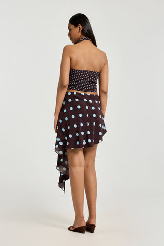 Zirra Skirt - Glacier Dot