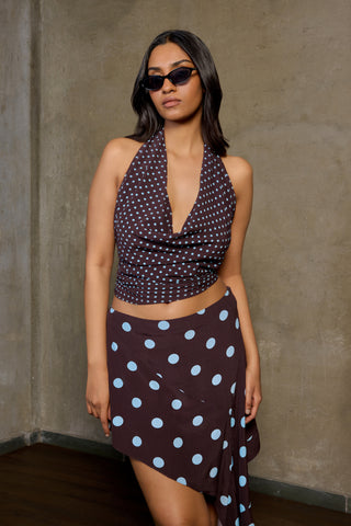 Amara Top - Glacier Dot