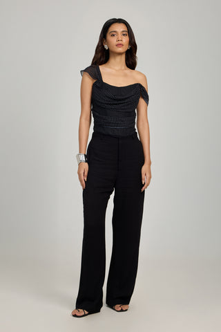 Camira Top - Noir Dot