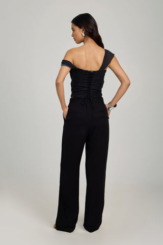 Camira Top - Noir Dot