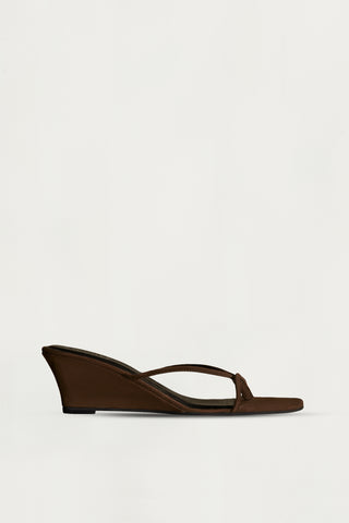 Cassie Wedge Sandal - Espresso