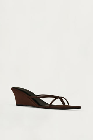 Cassie Wedge Sandal - Espresso