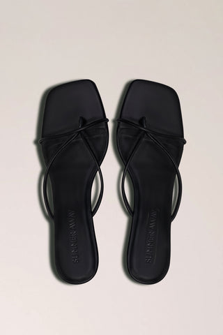Cassie Wedge Sandal - Black