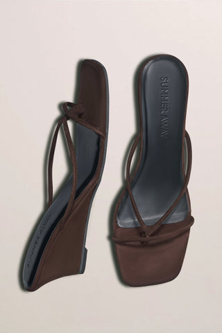 Cassie Wedge Sandal - Espresso