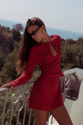Cassis Dress – Carmen Dot, from the Summer Away Holiday collection