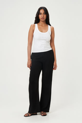 Embellished Tank Top - White