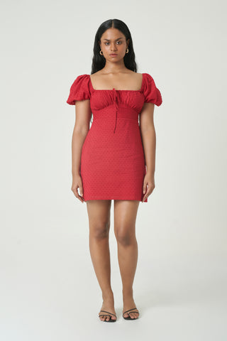Dominica Dress - Cherry