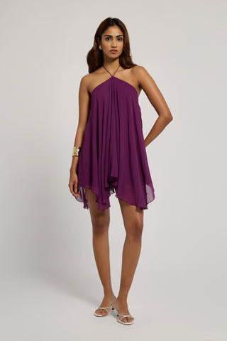 Evania Dress - Grape