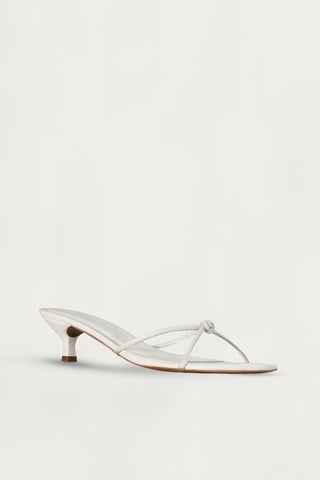 Kayla Heeled Sandal - White