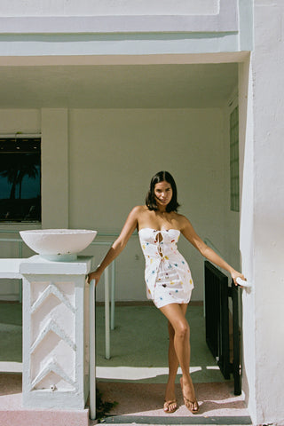 Lenora Skirt - Pressed Flowers