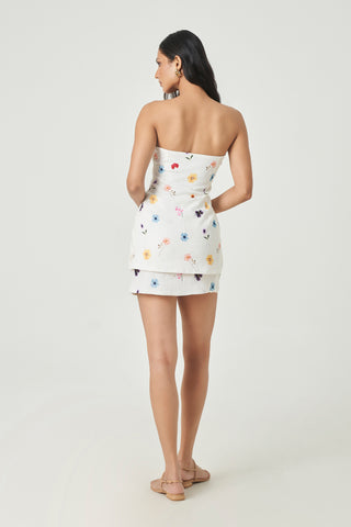 Lenora Skirt - Pressed Flowers