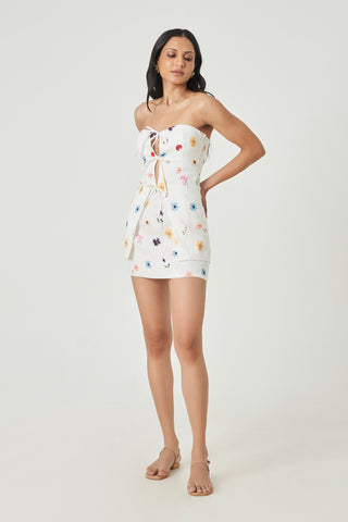 Lenora Skirt - Pressed Flowers