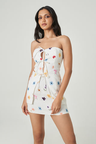 Lenora Skirt - Pressed Flowers
