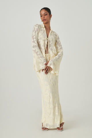 Evora Skirt - Pale Yellow