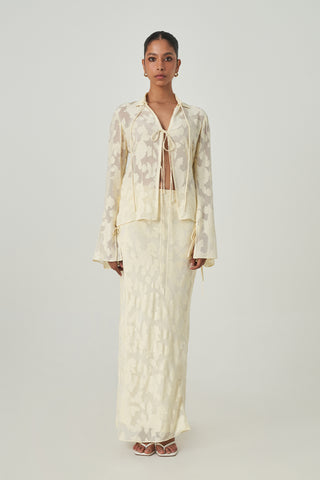 Evora Skirt - Pale Yellow