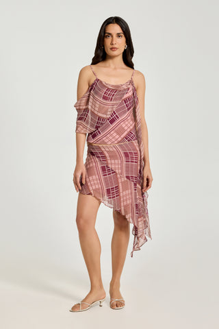 Nara Top - Blush Plaid