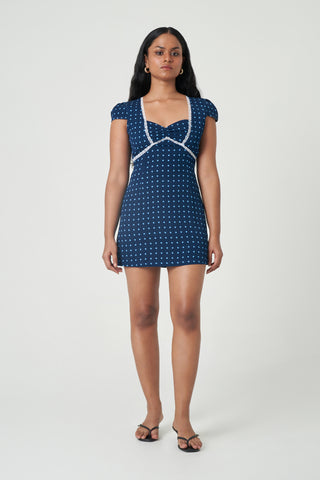 blue shirt dress mini No Timeline Blue Stripe Cotton Pleated Mini Shirt Dress