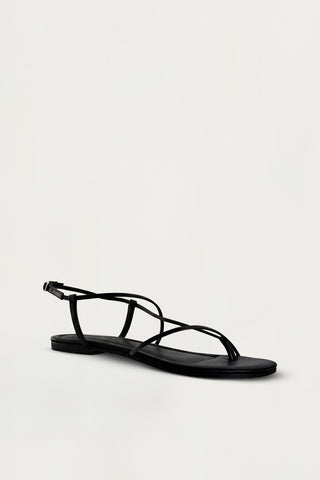 Remy Flat Sandal - Black