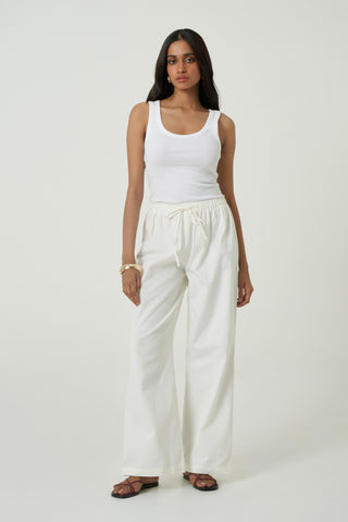 Ribbed Tank Top - White