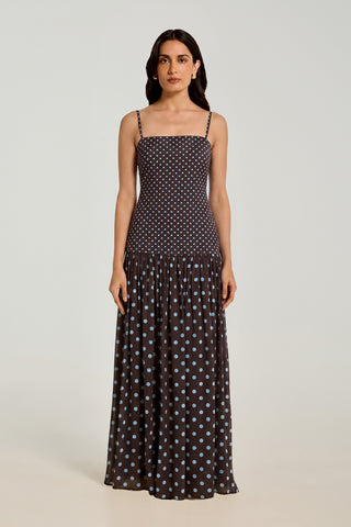 Venara Dress - Glacier Dot