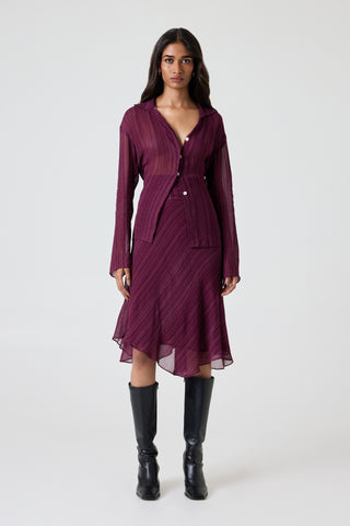 Paros Skirt - Mulberry Etch